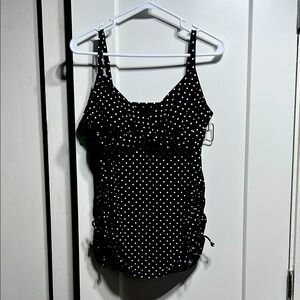 Miraclesuit x Kirkland EUC polkadot tankini top